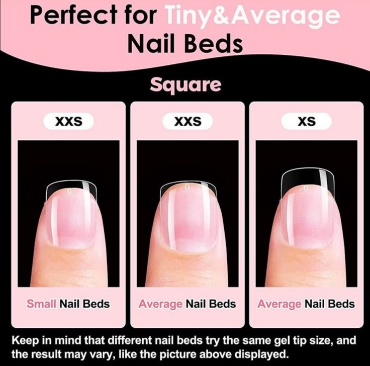 nailbed sizes